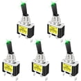 thumbnail image 1 of Yazoeia 5PCS Car LED Toggle Switch ON Off, 12V Automotive LED Lighted Metal Switch, Heavy Duty SPST 3 Pin Vehicle Rocker Switch with 12mm Mounting Hole, Universal for Cars Trucks CJC912-116604, 1 of 6