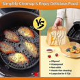 thumbnail image 4 of 100pcs Air Fryer Disposable Parchment Paper Liner Oil-proof Paper Tray Non-stick Baking Mat Air Fryer Accessories Square, 4 of 5