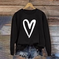thumbnail image 2 of Posijego 2024 Valentine's Day Sweatshirt for Women Plus Size Long Sleeve Shirts Cute Graphic Pullover Tops, 2 of 4
