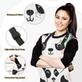 thumbnail image 2 of Happy Cute Pandas 5 Pcs Kitchen Set Heat Resistant Oven Mitts and Non-Slip Pot Holders with Adjustable Cooking Apron, 2 of 6