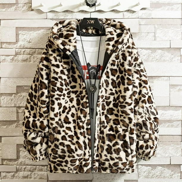 Cow faux cheap fur jacket