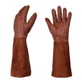 thumbnail image 2 of Leather Gardening Gloves With Forearm Protection, Prick Resistant Long Rose Trimming Gloves, 2 of 5