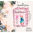 thumbnail image 5 of Darling Souvenir Pink Birthday Invitation Card Printable Elegant Fill or Write In Blank Party Invites 28 Pcs 5 x 7 Inches, 5 of 5