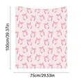 thumbnail image 2 of Ikohbadg Pink Bow Blanket Gift Cute Coquette Bow Throw Blankets for Women Girls Soft Cozy Pink Flannel Throw Blanket for Boys Girls Teens Bedroom Home Decor Blanket, Couch, Sofa, 30 x 40 Inch, 2 of 6