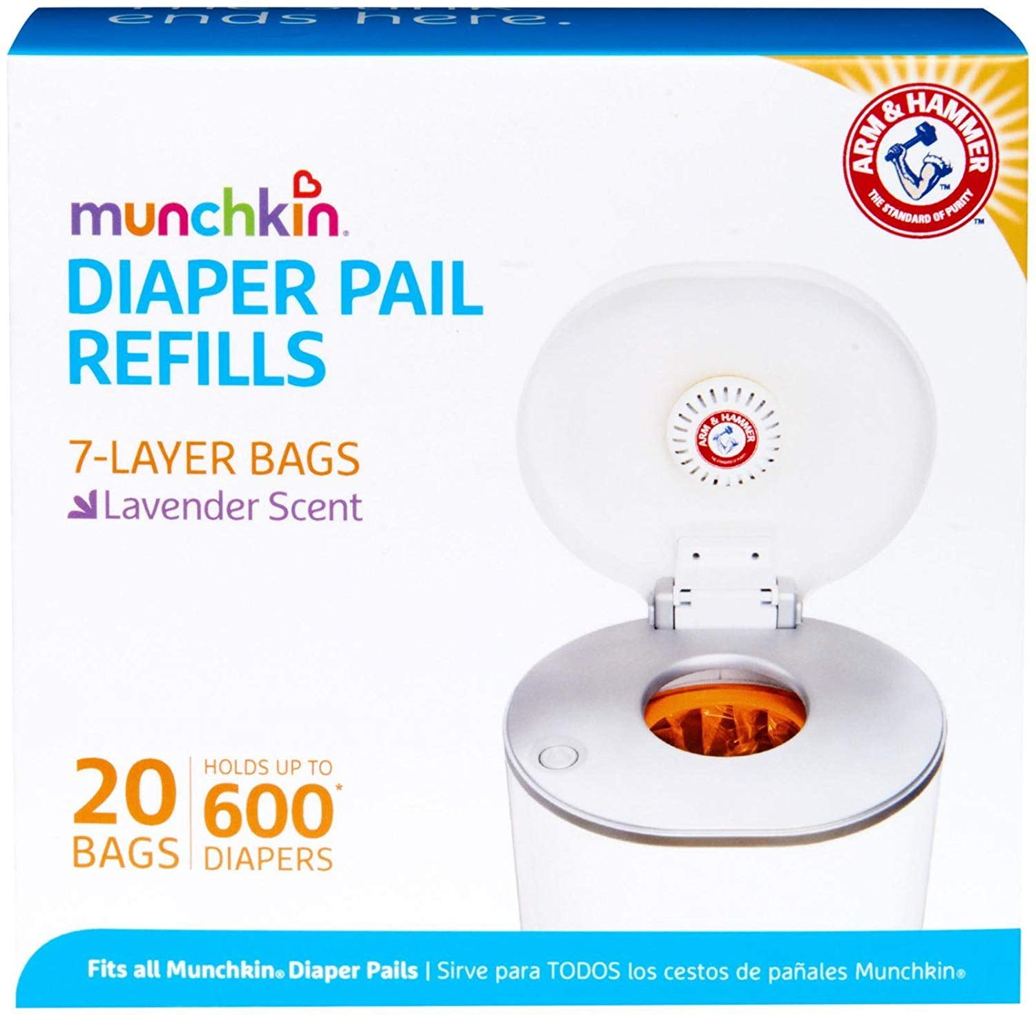 40ct, Munchkin Diaper refill Bags Total of 40 count