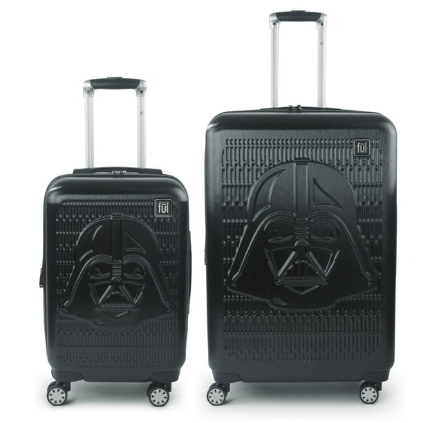 ful star wars darth vader embossed hardside spinner luggage