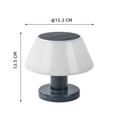 thumbnail image 3 of 2X Outdoor Solar Table Lamp Waterproof Garden Indoor Desk Solar Read Lamp Dimmable Cordless Night Light, 3 of 8