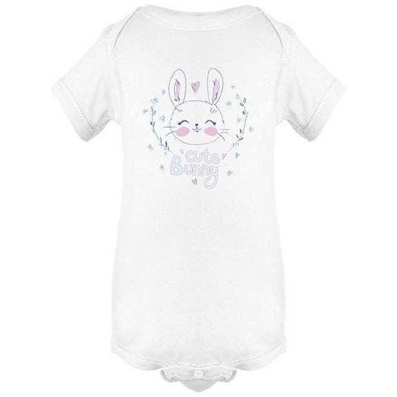 Cute Bunny Head Design Bodysuit Infant -Image by Shutterstock,  Newborn
