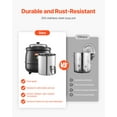 thumbnail image 4 of VEVOR Electric Soup Warmer, 10QT Commercial Soup Kettle with 304 Stainless Steel Detachable Insert Pot, 95~176°F Adjustable Temperature, Soup Station for Restaurant and Big Family, Black, 4 of 9