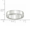 thumbnail image 2 of Primal Gold 14 Karat White Gold 6mm Flat with Step Edge Band Size 7.5, 2 of 5
