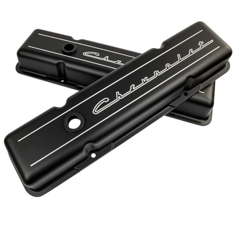 Billet Specialties BBC Valve Cover Chevy Logo Short Billet Specialties BBC Valve Cover Chevy Logo Short