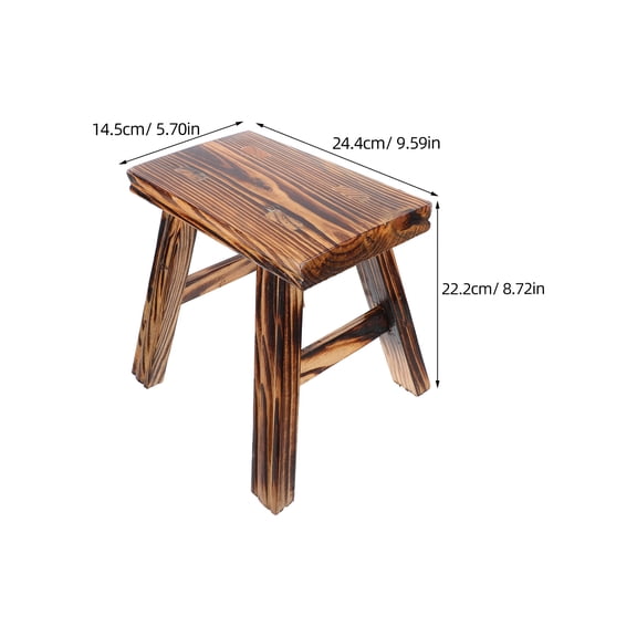 LOLIPPYY Vintage Style Stool and Multi-Use Table Space-Saving Furniture for Dorm Room, Compact Design, 1 Pack