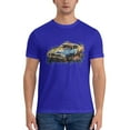 thumbnail image 3 of ONETECH Vintage Racing Mens Graphic T Shirt 100% Cotton Round Neck Tee Blue, 3 of 8