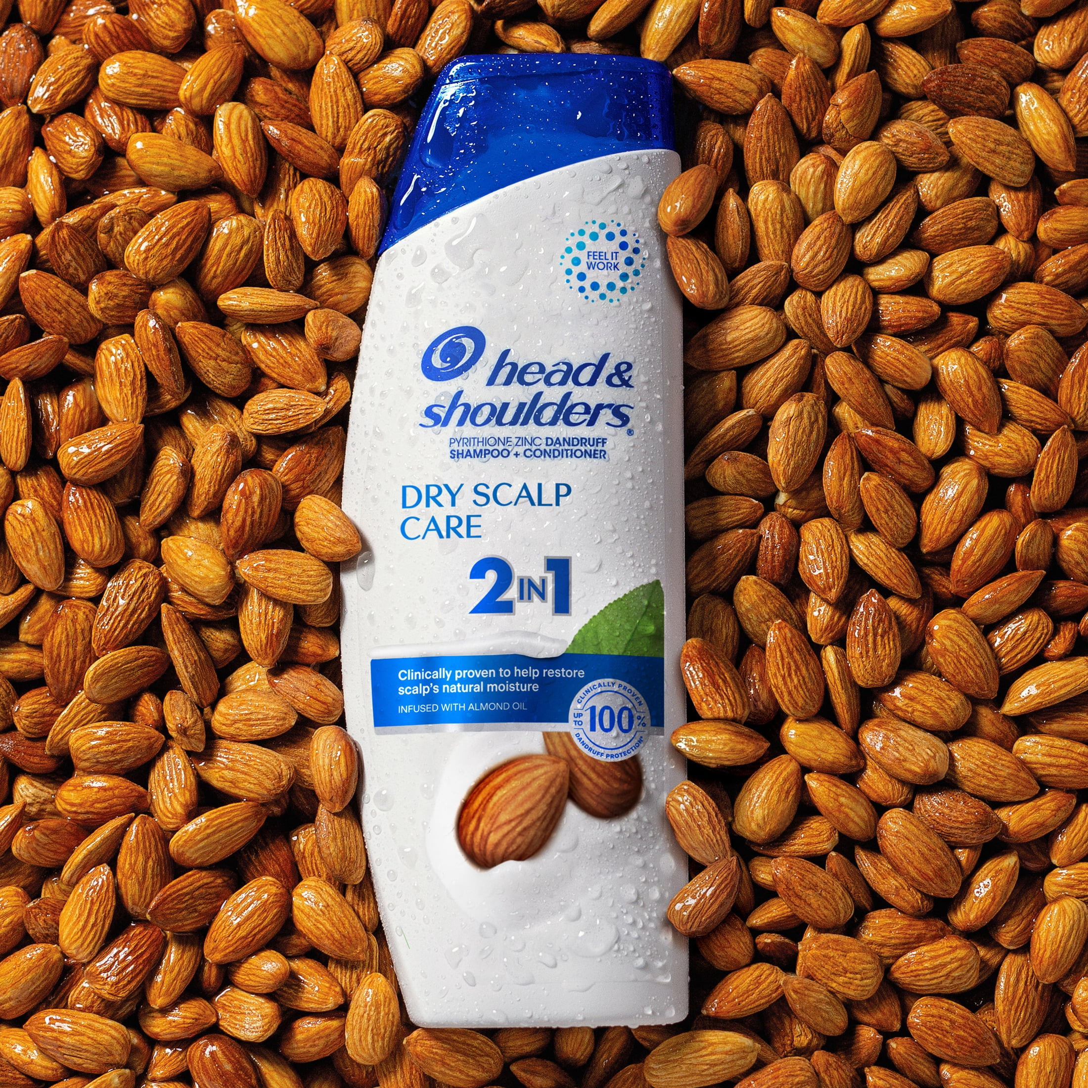 (6 pack) Head and Shoulders 2 in 1 Dandruff Shampoo and Conditioner, Dry Scalp Care, 8.45 oz