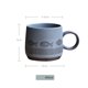 thumbnail image 2 of Taza de café de gres vintage con diseño de pescado a rayas y avena for el desayuno, 2 of 7