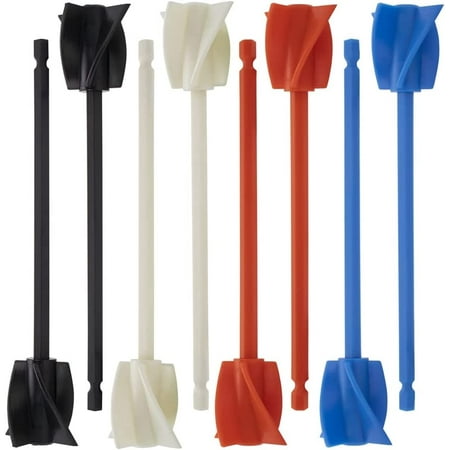

8Pcs Resin Mixer Paddles Epoxy Mixer Attachment for Mixing Reusable Paint Mixer Paint Stirrer Attachment