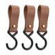 thumbnail image 5 of Perchas de cuero en forma de S Jadeshay 15 piezas ganchos de cuero para estantes, 5 of 14