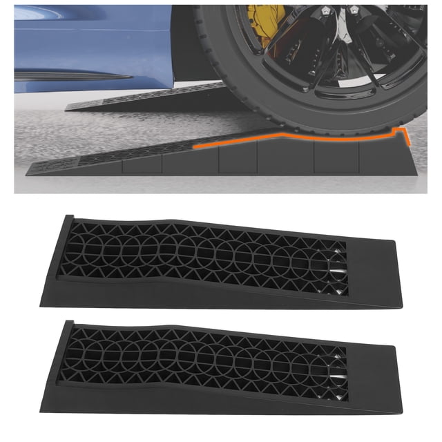 Vehicle Service Ramps, Stable Performance Car Service Ramps Quick Storage For 4400 Lbs Vehicles
