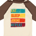 thumbnail image 4 of Inktastic Eat Sleep Anime Repeat Boys or Girls Long Sleeve Baby Bodysuit, 4 of 5