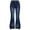 Dark Blue, variant on Girls Wide Leg Jeans Vintage Pants for Girls Stretchy Loose Fitting Children Long Trousers