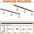 thumbnail image 4 of Ceiling Bike Rack for Garage, Indoor Bike Hanger with 6 Adjustable Bike Hooks for up to 3 Bikes (Horizontally), 6 Bikes (Vertically), 4 of 6