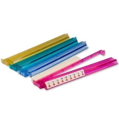 American Mahjong Set 166 Tiles 4 Colors Pushers/Racks Mah Jongg Set Blk Soft Bag
