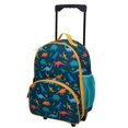 thumbnail image 1 of Wildkin Kids Rolling Luggage for Boys and Girls, Carry on Luggage Size is Perfect for School and Overnight Travel, Measures 16 x 12 x 6 Inches (Jurassic Dinosaurs), 1 of 7