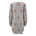 thumbnail image 6 of Oversized Cardigans Women Over Warm Star Printing Long Sleeve Open Front Fashion Outwear Sweater Tops Lightweight Cardigans, 6 of 7