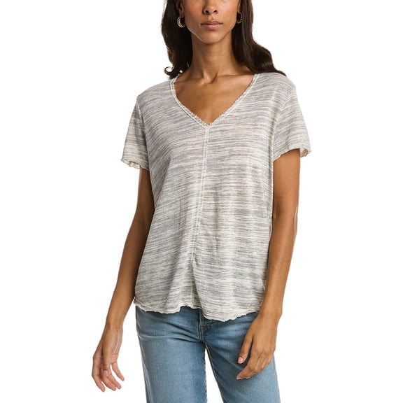 Project Social T womens  Weaver Marled T-Shirt, s, White