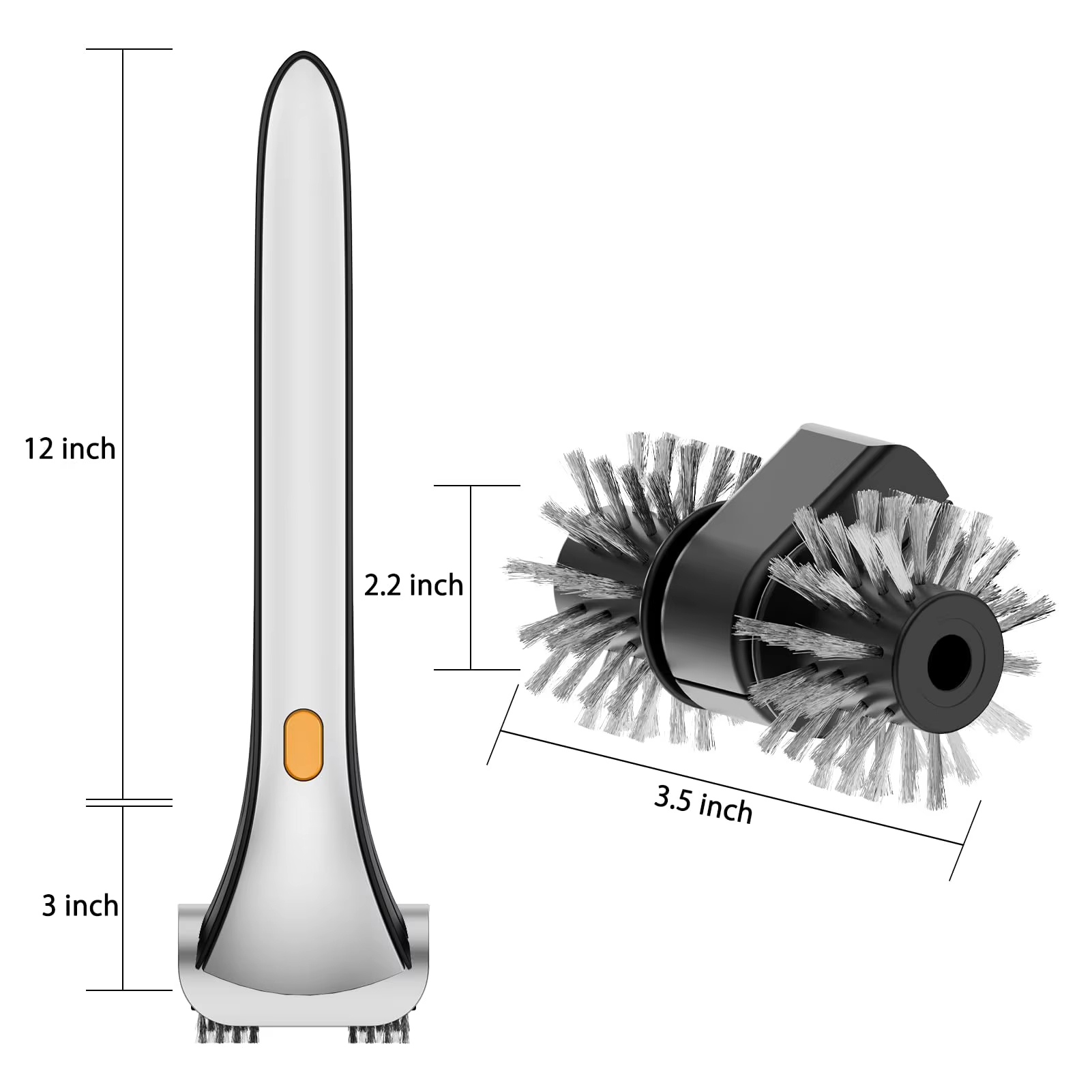 Electric Grill Brush and Scraper for Barbecue, Safe Bristles Grill Brush for Outdoor Grill, Steam Grill Cleaning Brush
