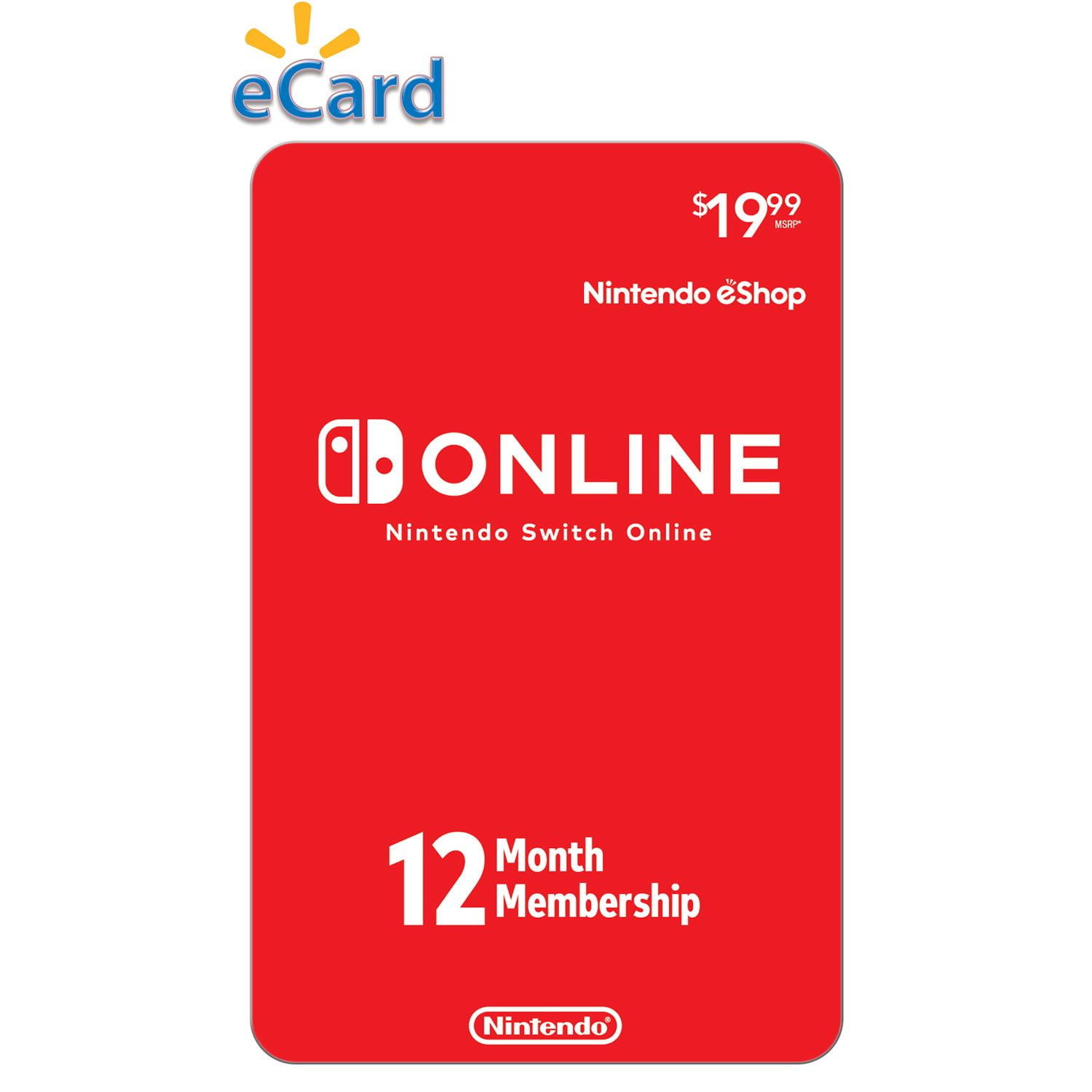 tyktflydende skinke kravle Nintendo Switch Online 12 Month Individual Membership - Nintendo Switch  [Digital] - Walmart.com