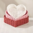thumbnail image 5 of 1PCS Heart Woven Storage Basket: Rattan Bread Tray, Fruit Candy Snack Holder For Coffee Table, Kitchen, Living Room Decor, 5 of 6