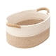 thumbnail image 2 of Cesta de cuerda de poliéster, resistente y hecha a mano, para dormitorio. 43cmx32cmx21.5cm, 2 of 9