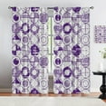 thumbnail image 3 of Geometric Drawing Graffiti Curtains 2 Panels Sets, Abstract Line Modern Art Room Darkening Window Treatments, Noise Reduction Thermal Insulated Curtains for Living Room Bedroom Study-W42xL54in, 3 of 6