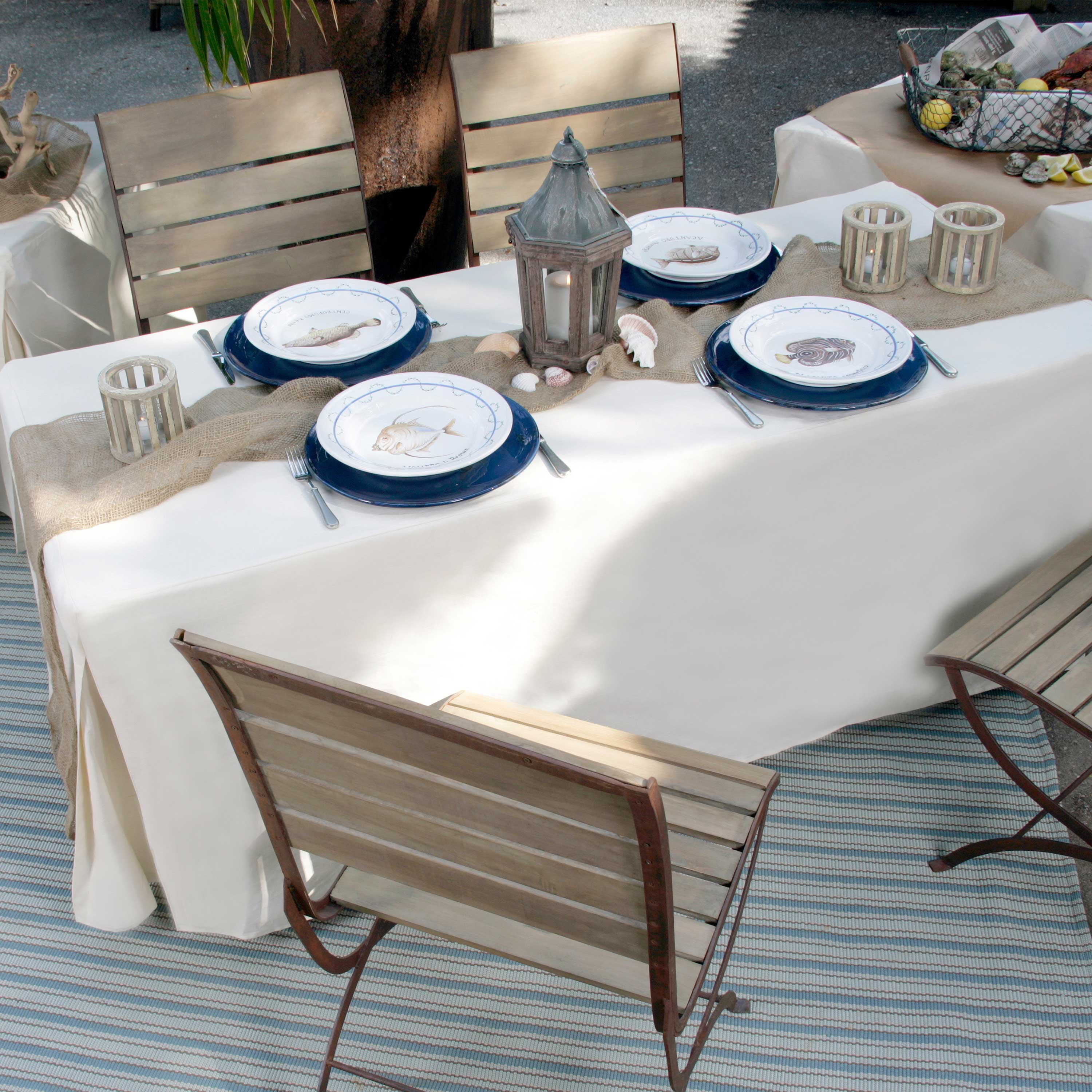 Tablevogue 48" x 24" Fitted Tablecoth Cover, Multiple Colors and Sizes Available