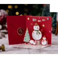 thumbnail image 1 of Tarjeta de Navidad 3D plegable Feliz Navidad tarjetas de felicitación 2023 Feliz Año Nuevo fiesta de Navidad Festival decoraciones tarjetas de regalo de felicitación, 1 of 4