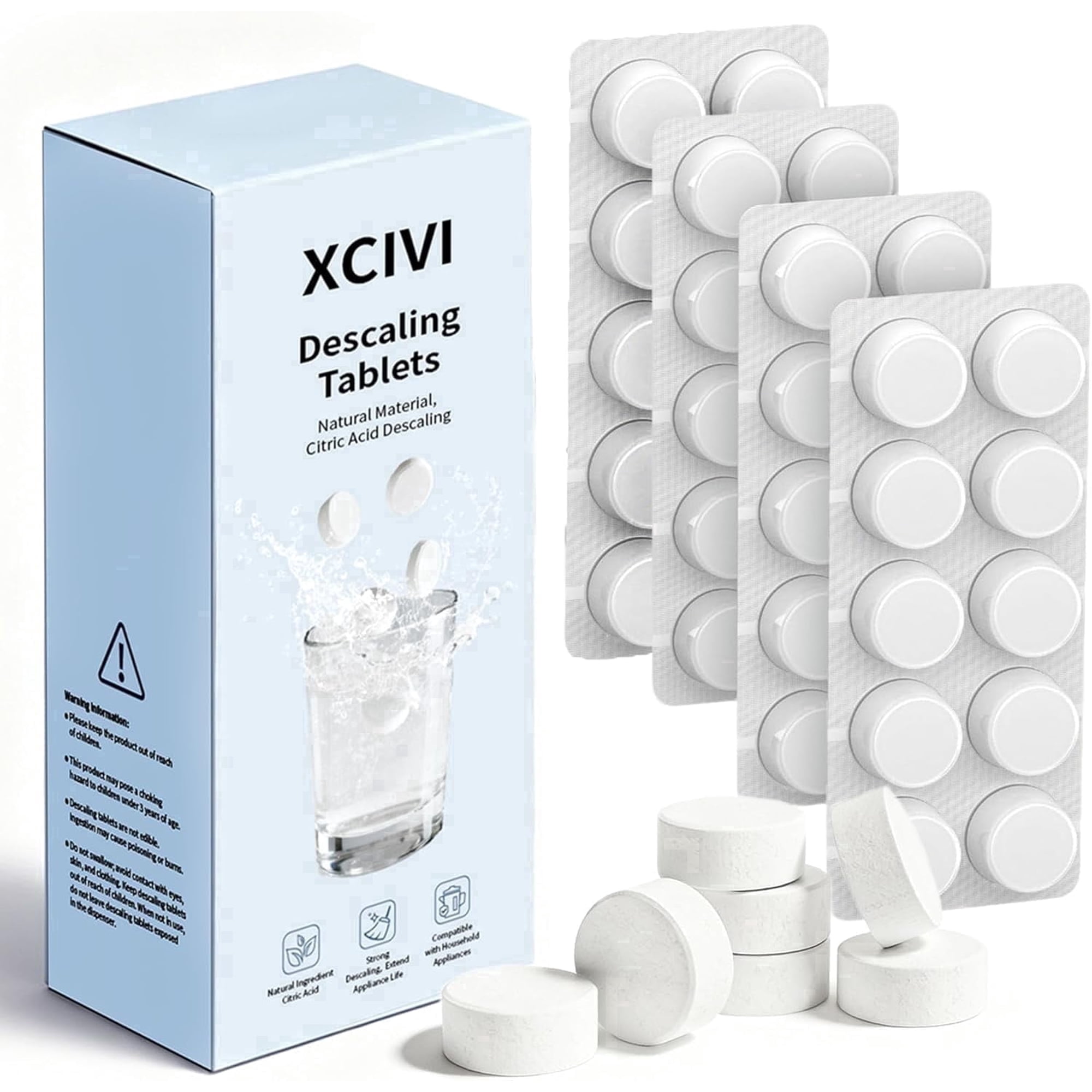 Descaling Tablets 40 Count For Momcozy Bottle Washer, For Sterilizers Bottle Warmers Formula Makers, Remove Limescale Milk Stains