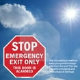 thumbnail image 6 of Stop Emergency Exit Only This Door Is Alarmed (2 Pack) 18 inch X 18 inch Octagon Plastic Sign Weather Resistant, UV Protected for Workplace, Private Property, and Construction Site,, 6 of 7
