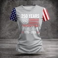 thumbnail image 4 of Fabrcox 1776-2026 250 Th Anniversary of USA Shirt Flag Print 4th of July Women's Shirts Independence Day Celebration Freedom Patriotic Shirt Women, 4 of 5