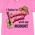 thumbnail image 4 of Inktastic I Listen to Country Music with My Mommy with Guitar and Hat Boys or Girls Baby Bodysuit, 4 of 5