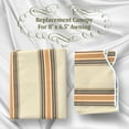 thumbnail image 7 of Sunrise Outdoor 8' x 6.4' Replacement Canopy for Manual Yard Retractable Patio Deck Awning Sunshade （Cover Only, Frame is not Included）-Striped, 7 of 7