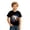 Black, variant on Boys Short Sleeve T‑Shirt Soccer Ball Print Crew Neck Athletic Jogger Casual T Shirts Summer Kids Football Fan Blouses