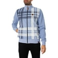 thumbnail image 2 of Trojan Oversize Check Track Jacket, Blue, 2 of 5