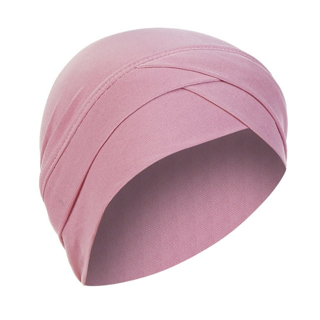 CEHVOM Women Solid India Hat Muslim Ruffle Cancer Chemo Beanie Turban Wrap Scarf Cap