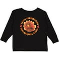 thumbnail image 3 of Inktastic Happy Thanksgiving with Cute Turkey Boys or Girls Long Sleeve Toddler T-Shirt, 3 of 5
