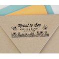 thumbnail image 4 of Printtoo Personalized Blue Self Inking Meant To Bee Stamp Custom Wedding Favor Rubber Stamper -58 x 22 mm, 4 of 6
