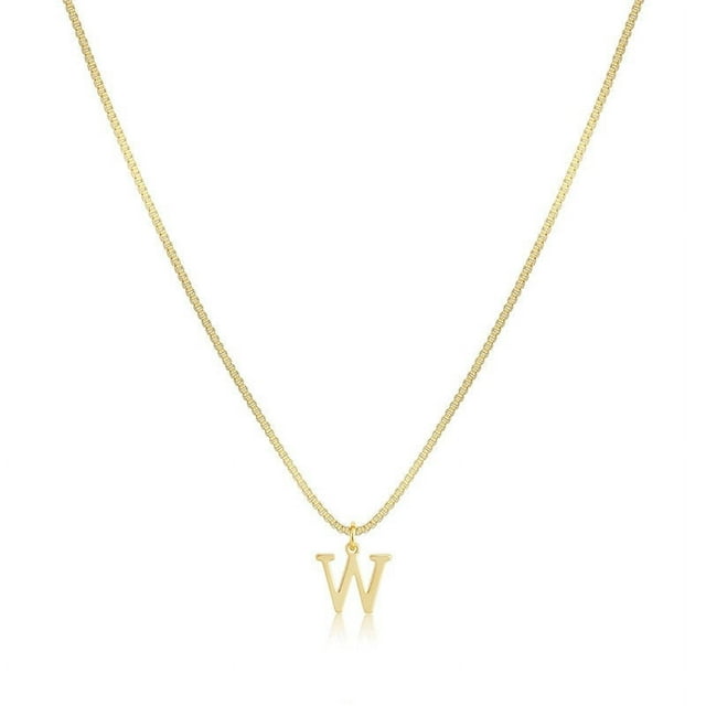Liquidation & Promo, Initial Necklace, Dainty Letter Pendant, Stainless Steel Material, Adjustable Chain, For Women, Everyday Accessory, Minimalist Style, Gift Choice Akmoler Trending | Metal, W