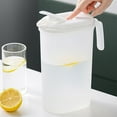 thumbnail image 6 of Gallickan Half Gallon Pitcher with Lid, 1.8 Liter 60oz Water Jug for Iced Tea, Lemonade, Juice, Beverage, Milk, BPA-Free, Dishwasher & Freezer Safe, White, 6 of 6