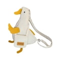 thumbnail image 3 of Bolso de hombro con diseño de pato, bolso de mano, ajustable, con dibujos animados, ligero y novedoso. blanco, 3 of 9