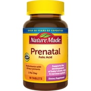 Nature Made Prenatal Multivitamin with Folic Acid, Prenatal Vitamins for Women, 90 Tablets, 90 Day Supply